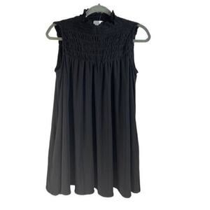 MSK Ruched Bodice Mini Dress/Tunic Black Medium NWT